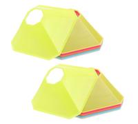 HONITANO 10 Unidades Conos de Entrenamiento de Agilidad Octogonales de Plástico Resistente, Colores, Juego Portátil para Fútbol, Baloncesto y Ejercicios Deportivos al Aire Libre