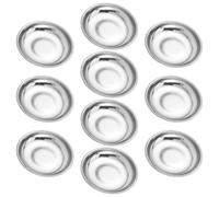 HONITANO 10piezas Bandeja de Acero Inoxidable para Pasteles de Humo de Placa de Utilería para Efectos Especiales para Tomas de Estudio Cinematográfico y Eventos de Producción de Niebla