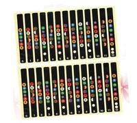HONITANO 10piezas Etiquetas De Notas Para Diapasón De Guitarra Pegatinas De Fácil Instalación y Extracción Compatibles Guitarras Acústicas y Eléctricas Para Aprender Acordes y Escalas