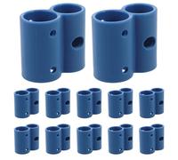 HONITANO 12 Abrazaderas de Plástico en Forma de 8 para Asiento de Inodoro Elevado Soporte de Tubo para Silla de Ruedas Clips para Almohadilla Diámetro Interior 275/22 MM Accesorio