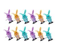 HONITANO 12 Piezas Conejitos de Juguete de Cuerda para Niños Conejo Saltarín Juguetes de Pascua para Niños