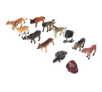 HONITANO 12 Piezas Figuras Simuladas de Animales Salvajes Africanos Miniaturas Realistas de Animales Selva para Decoración y Educativo