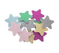 HONITANO 12 Tiras Desechables para Limas de Uñas Forma de Estrella Mini Bloque Pulidor de Esponja para Manicura y Pedicura Limas Portátiles para Cuidado Navideño de Uñas