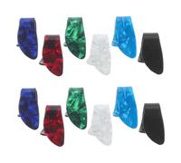 HONITANO 12piezas Púas Medianas Para Pulgar De Guitarra Púas Planas De Celuloide Para Arpa Ukelele Banjo Acústica Para Fingerstyle