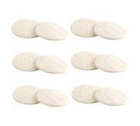 HONITANO 12piezas Toalla Desmaquillante de Lufa Natural Almohadillas Exfoliantes Faciales para Eliminar la Grasa Esponja Vegetal Reutilizable para Limpieza Profunda Baño