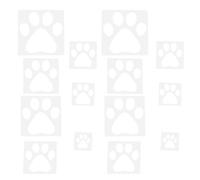 HONITANO 14 Piezas Plantillas Plásticas Reutilizables para Pintar Huellas de Perro Plantilla Hueca Resistente para Arte Mural Manualidades y Decoración Casa