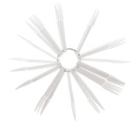 HONITANO 150 piezas Puntas de Uñas Abanico Plegables para Exhibición de Esmalte con Anillo Organizador para Práctica y Diseño de Uñas Profesional