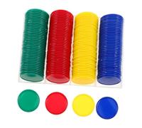 HONITANO 160 Piezas Fichas Plásticas Tokens Educativos para Discos de Enseñanza Pequeños para Incentivos Aula Matemáticas
