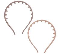 HONITANO 2 diademas de silicona antideslizantes para mujer - Diadema con peine y dientes - Accesorios para peinar el cabello para correr, yoga, gimnasio, estilo 2