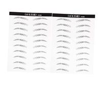 HONITANO 2 Hojas Pegatinas de Cejas Impermeables con Efecto Pelo Realista para Maquillaje Natural Herramientas de Cejas Artificiales para Mujeres Estándar