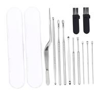 HONITANO 2 juegos Removedores de Cera de Acero Inoxidable Herramientas Prácticas y Resistentes para Limpieza de Oídos Uso Diario y Viajes