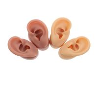 HONITANO 2 Pares De Piercings De Silicona Modelo Realista De Oreja Falsa Modelo De Anatomía De Oreja De Silicona Moldes De Aretes Falsas