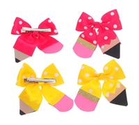 HONITANO 2 Pares Pinzas para Pelo con Lazo Grande para Niñas Clips con Diseño Elegante para Cabello Delicado Accesorios Suaves y Seguros para Bebés y Niñas la Vuelta al