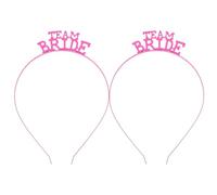 HONITANO 2 Piezas Accesorios para Cabello de Boda Diadema Metálica Bride Rosa Elegante Tocado Nupcial para Novias y Fiestas