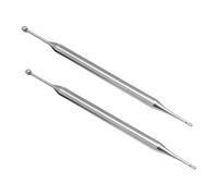 HONITANO 2 piezas Bolígrafos Acupresión Acero Inoxidable Doble Cabezal Masaje Portátil para Reflexología y de Puntos Gatillo