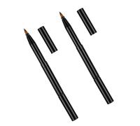HONITANO 2 piezas Brochas de Maquillaje Dobles Retráctiles Cepillos Cosméticos para Labios y Ojos Herramienta Precisa y Duradera para Maquillaje Profesional y Diario