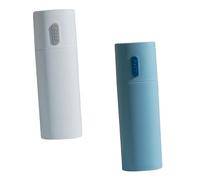 HONITANO 2 Piezas Caja Porta Cepillos y Pasta Dental para Viaje con Vaso Lavado Portátil Almacenamiento Seguro y Resistente para Camping Hogar y Escuela Azul y