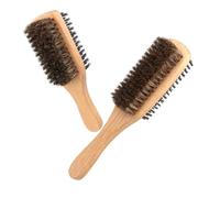 HONITANO 2 piezas Cepillo de Cerdas de Jabalí Doble Cara para Hombres Cepillo Alisador y Desenredante Resistente y Práctico para y Cabello Fino de Grande y Pequeño