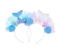 HONITANO 2 Piezas Diademas Halloween con Perlas Coloridas Diseño de Accesorios para Fiestas Carnavales y Disfraces