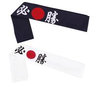 HONITANO 2 piezas Diademas Japonesas Transpirables para Karate y Chef Cintas Deportivas de Pelo con Símbolos Japoneses Absorben Sudor y Mantienen Fresco para Entrenamiento y Cocina