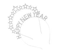 HONITANO 2 Piezas Diademas para Año con Estrella de Rhinestone Accesorios Festivos para Mujeres Banda de Cabeza Cómoda y Resistente para Fiestas