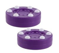 HONITANO 2 Piezas Disco de Entrenamiento para Patines, Color Morado, Sistema Sixbead Glide de 6 Bolas, Disco Rodante para Superficies Exteriores y Pavimento, Práctica y Competición