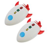 HONITANO 2 Piezas Juguetes de Baño para Bebés Juguetes Interactivos de Seguro Diseño Cohete para Manos Pequeñas para Baño y Piscina Infantil