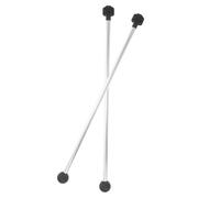 HONITANO 2 piezas Maletas de Percusión Dobles Mazos Resistentes para Marimba con Cabezas de Goma y Fieltro para Xilófono Ligero y Duradero para Práctica Musical