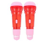 HONITANO 2 Piezas Micrófonos Eco para Juguetes Musicales de Plástico Micrófono Karaoke Infantil para Educación Temprana Jardines de Infancia Herramienta Didáctica para Desarrollo del