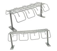 HONITANO 2 Piezas Organizador de Cables de Mesa Bandeja Soporte sin Taladro para Gestión de Cables Debajo del Escritorio Rack Resistente para Enchufes y Datos Color Verde Oscuro