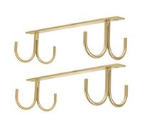 HONITANO 2 Piezas Organizador de Tazas de Hierro Resistente con Ganchos Soporte Colgante para Cocina de Espacio bajo Gabinete para Café y Leche