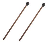 HONITANO 2 piezas Palos de Percusión para Tambor de Lengüeta Mazos con Cabeza de Silicona y Madera Accesorios Duraderos para Instrumentos Musicales Aptos para Xilófono y Marimba