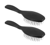 HONITANO 2 Piezas Peine para Peluca de Acero Cepillo Antiestático Cepillo de Viaje para Pelucas y Extensiones de Cabello con Estilo Rizado o Liso