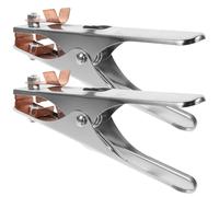 HONITANO 2 piezas Pinza de Tierra para Soldadura Abrazadera de Conexión de Masa Resistente para Equipos de Soldadura Clip de Tierra para Máquina Soldar Conductividad Eléctrica Óptima y