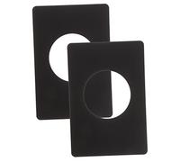 HONITANO 2 piezas Placa de Refuerzo para Puertas Inoxidable Relleno para Orificio de Cerradura Cubre Rayaduras y Fortalece Cerraduras Flojas para y Oficinas Modernas