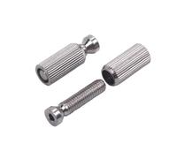 HONITANO 2 piezas Tremolo Bridge para Guitarra Eléctrica Anclajes y Tornillos de Color Plateado Repuesto Duradero para Puentes de Trémolo