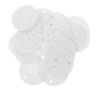 HONITANO 20 Cubiertas de Enchufes Orificios para Caja de Techo, Placas de Cubierta de Luz de Techo en Blanco, Placas de Pared 86 Tipo, Aptas para Interruptores y Enchufes, Uso en Hogar