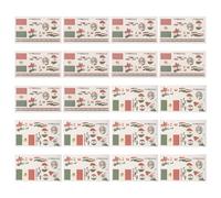 HONITANO 20 Pegatinas Pequeñas De Banderas Mexicanas De Fútbol Bandera Nacional De México Accesorios Para Niñas Parches De México Para Mochilas Calcomanías De Banderas De Países