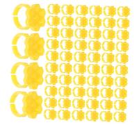 HONITANO 250 Piezas Hexagon Lash Glue Cups With Slots Portable Plastic Eyelash Extension Glue Holder For Professional Lash Artists Honeycomb Design For Faster Drying And Precise Application