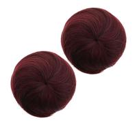 HONITANO 2piezas Bolsa para Moño de Peluca Elegante Clip de Cabello para Mujer para Bodas Viajes y Peinados Cotidianos