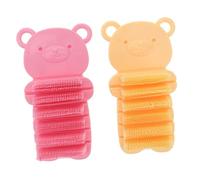 HONITANO 2piezas Cepillo Para Uñas y Dedos y Flexible Para Limpieza De Manos Jardín y Cocina Incluye Colores Amarillo y Rosa Herramientas Para Cuidado Personal
