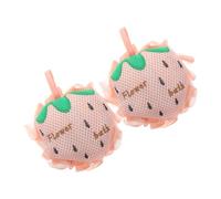 HONITANO 2piezas Esponja Exfoliante De Ducha Diseño De Fresa y Ligera Para Baños Casa y Hoteles Limpieza Profunda y Masaje Agradable Esponja De Baño Portátil