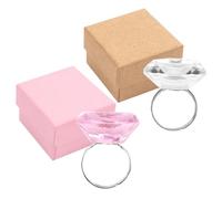 HONITANO 2piezas Kit De Anillos De Cristal Para y Tinta Soporte Para Pestañas Anillos De Pegamento Herramientas Esenciales Para Salones De y Hogar