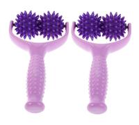 HONITANO 2piezas Masaje Rodillo de Punta para Cuello Hombros Espalda Herramienta de Masaje Manual Bolas Puntiagudas para Relajación Muscular Portátil para Uso Personal