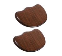 HONITANO 2piezas Tablero De Raspado De Madera Portátil Masajeador Guasha Para Cuerpo y Rostro Alivia La Tensión Muscular y Estimula El