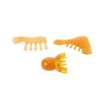 HONITANO 3 herramientas de masaje para el cuero cabelludo, masajeador de resina con forma de pulpo, peine Guasha, peine de masaje manual con garra, herramienta para meridianos para el cuidado del