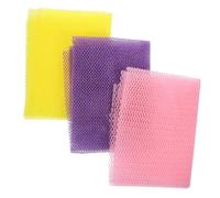 HONITANO 3 piezas Africana Exfoliante para Ducha Elástica para Limpieza y Exfoliación Corporal Accesorio de Baño para Hombre y Mujer con y Efecto Revitalizante
