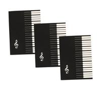 HONITANO 3 piezas Cuaderno de Partituras para Guitarra y Piano Unidades con Pentagrama y Cubierta Inspiradora Reutilizable y Resistente para Principiantes y Estudiantes