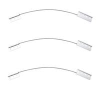 HONITANO 3 Piezas Dispositivo de Seguridad Anticaída para Ventanas con Cable Inoxidable Resistente Compatible con Puertas y Ventanas de Aluminio Protección Infantil Fiable