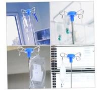 HONITANO 3 piezas Gancho para Soporte de Infusión de Acero Inoxidable Resistente y Ligero para Uso Hospitales y Clínicas Compatible con Racks Verticales de Infusión